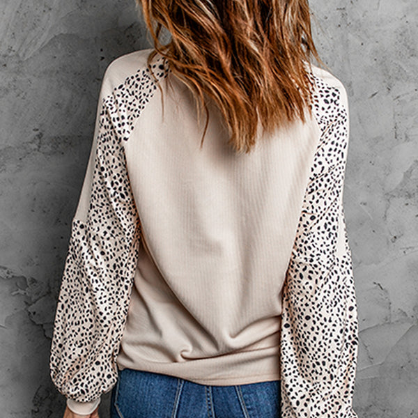 Leopard Print Pullover Top