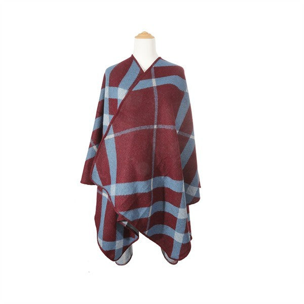 STRIPE ASYMMETRICAL PONCHO - Crazy Like a Daisy Boutique #