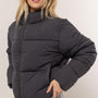 HYFVE Quilted Back Drawstring Puffer Jacket