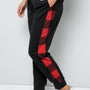 Celeste Design Full Size Plaid Side Print Sweatpants