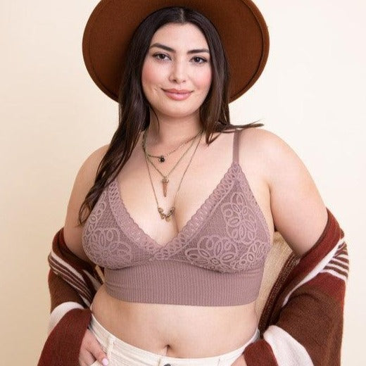 Waistband Loop Lace Brami Plus Size - Crazy Like a Daisy Boutique #