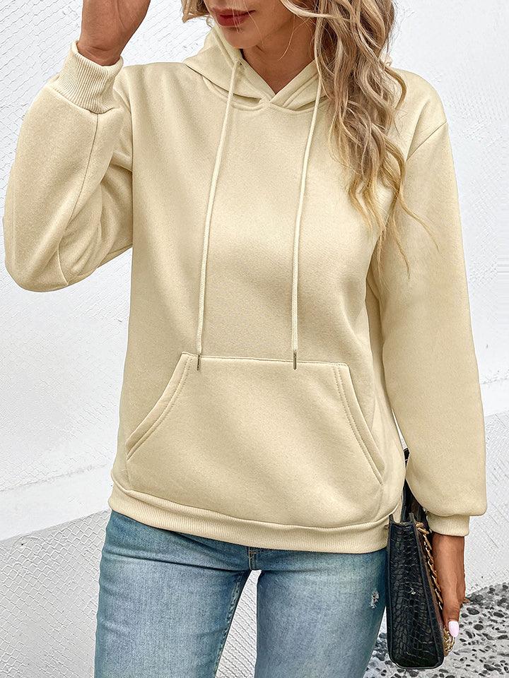 Long Sleeve Front Pocket Hoodie - Crazy Like a Daisy Boutique #