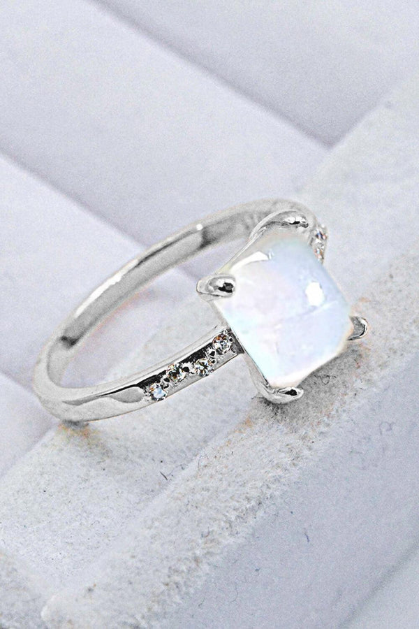 Square Moonstone Ring - Crazy Like a Daisy Boutique