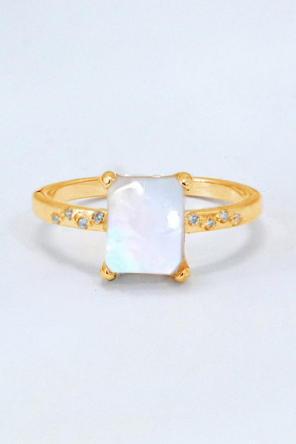 Square Moonstone Ring - Crazy Like a Daisy Boutique #