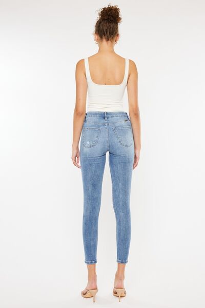 Kancan High Waist Cat's Whiskers Skinny Jeans - Crazy Like a Daisy Boutique #