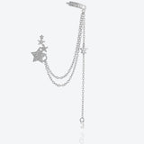 Zircon Star 925 Sterling Silver Single Earring - Crazy Like a Daisy Boutique #