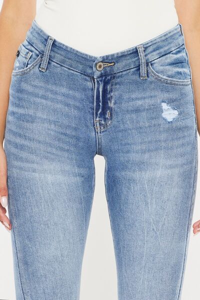 Kancan High Waist Cat's Whiskers Skinny Jeans - Crazy Like a Daisy Boutique #