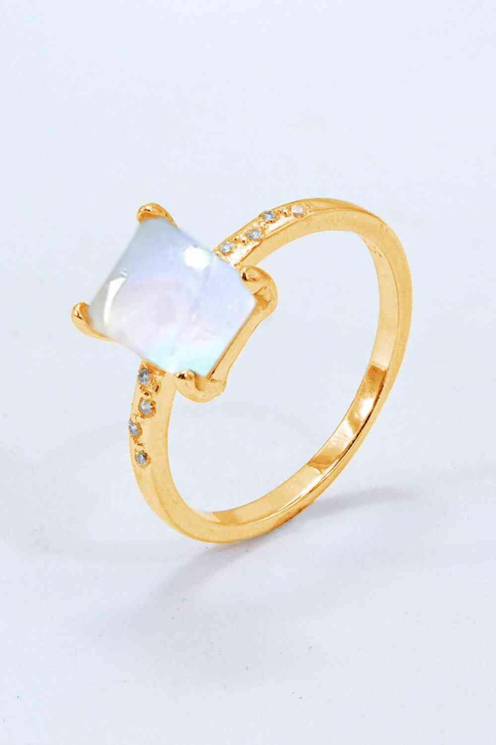 Square Moonstone Ring - Crazy Like a Daisy Boutique #