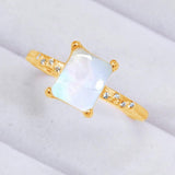 Square Moonstone Ring - Crazy Like a Daisy Boutique