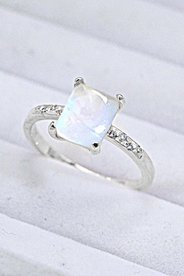 Square Moonstone Ring - Crazy Like a Daisy Boutique