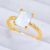 Square Moonstone Ring - Crazy Like a Daisy Boutique