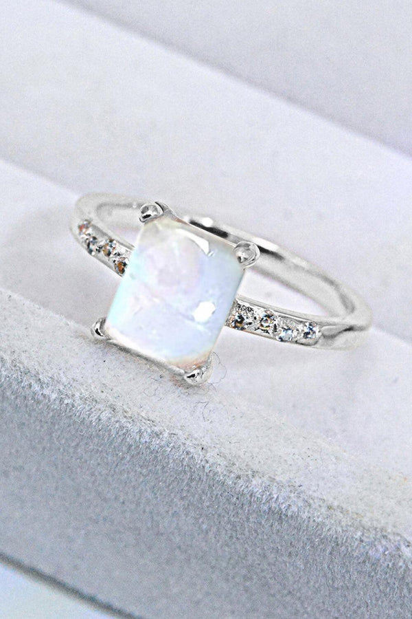 Square Moonstone Ring - Crazy Like a Daisy Boutique