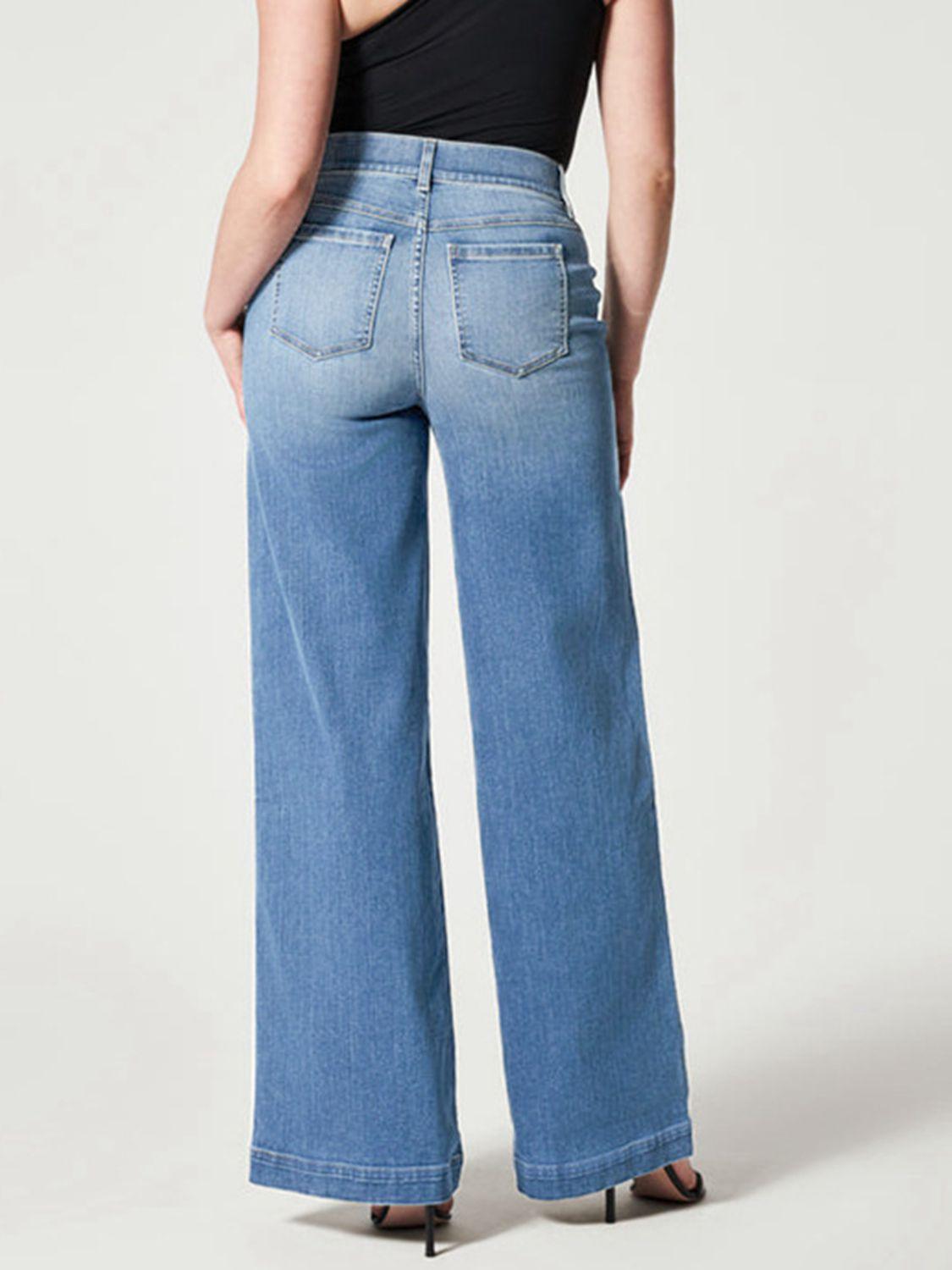 Wide Leg Long Jeans - Crazy Like a Daisy Boutique #