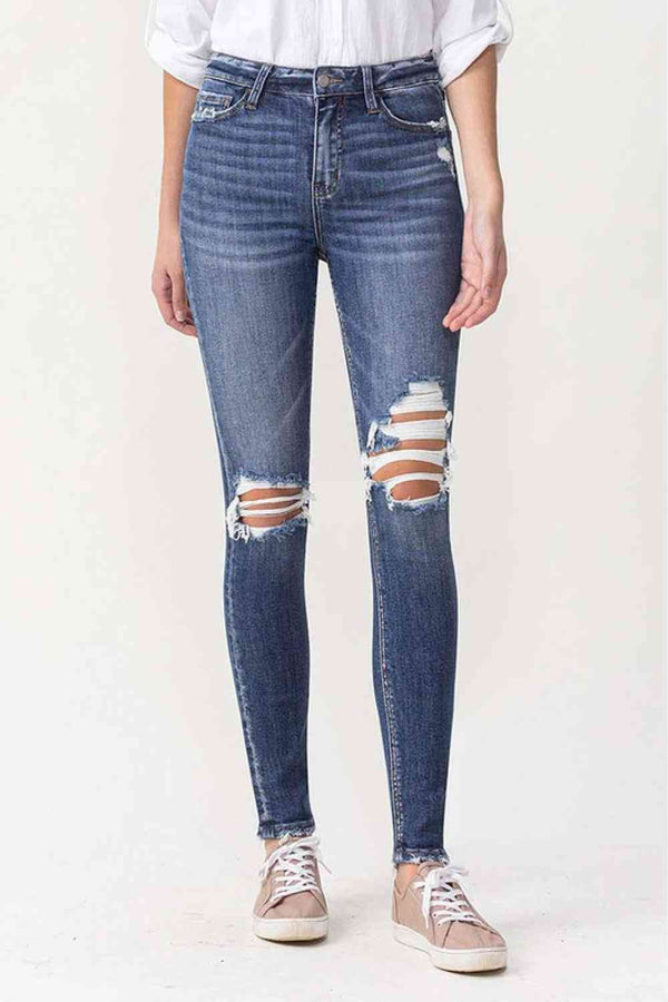 Lovervet Hayden Full Size High Rise Skinny - Crazy Like a Daisy Boutique #