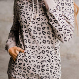 Leopard Print Long Sleeve Hoodie - Crazy Like a Daisy Boutique #