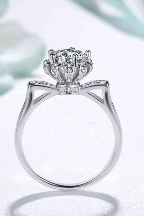 1 Carat Moissanite 925 Sterling Silver Ring - Crazy Like a Daisy Boutique #