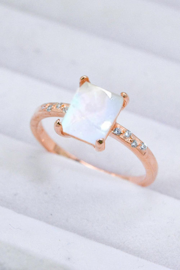 Square Moonstone Ring - Crazy Like a Daisy Boutique #