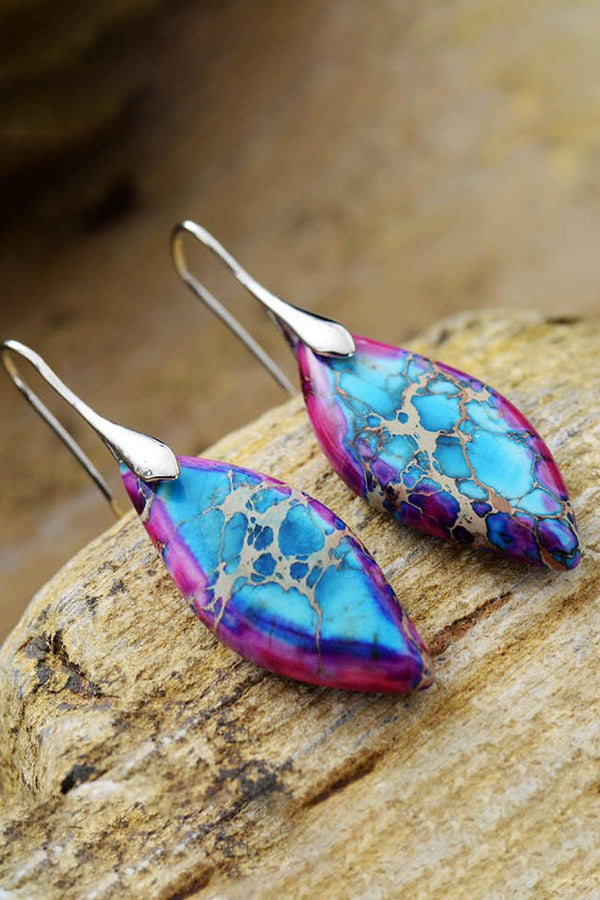 Handmade Natural Stone Dangle Earrings - Crazy Like a Daisy Boutique #