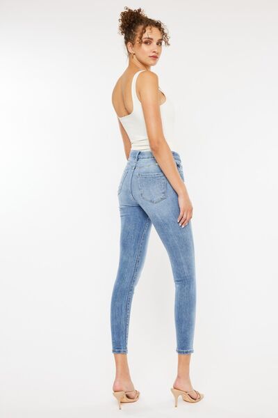 Kancan High Waist Cat's Whiskers Skinny Jeans - Crazy Like a Daisy Boutique #