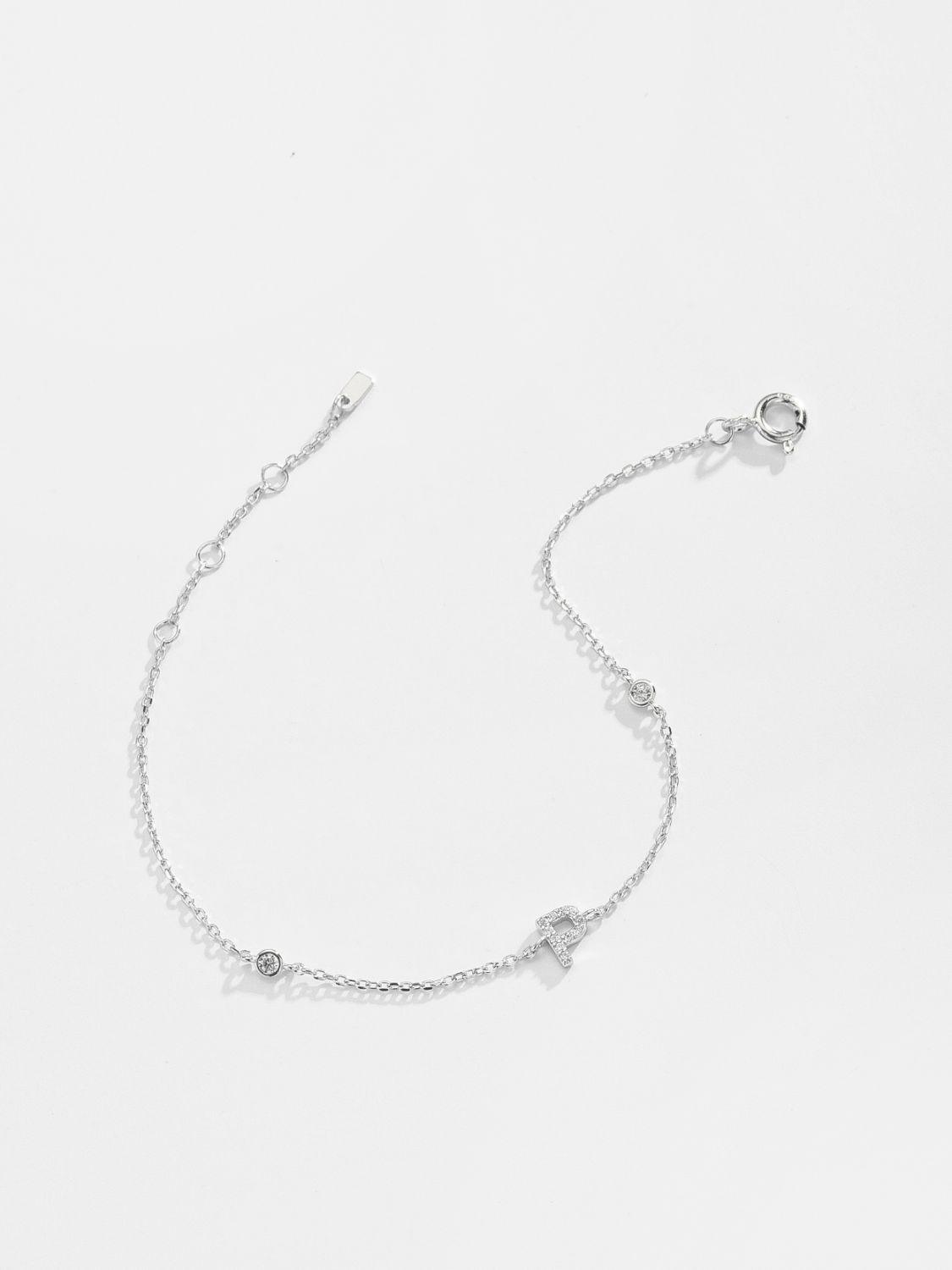 L To P Zircon 925 Sterling Silver Bracelet - Crazy Like a Daisy Boutique