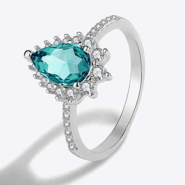 Paraiba Tourmaline Pear Shape Ring - Crazy Like a Daisy Boutique #