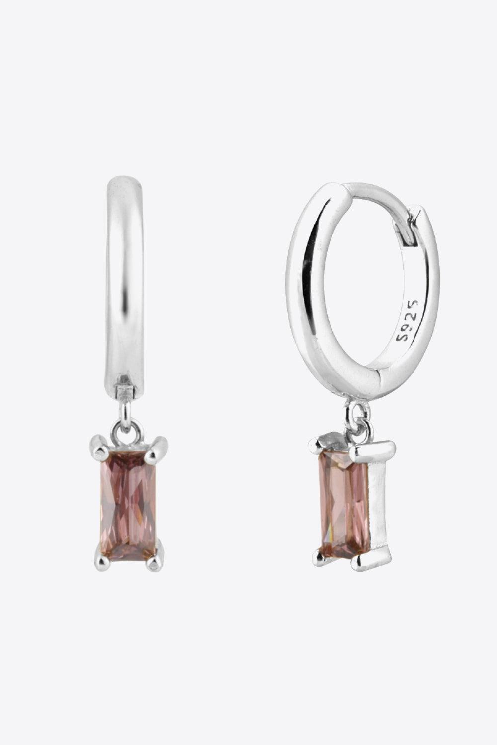 Zircon Huggie Drop Earrings - Crazy Like a Daisy Boutique