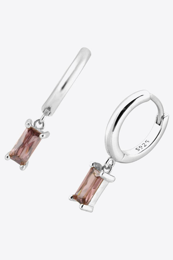 Zircon Huggie Drop Earrings - Crazy Like a Daisy Boutique