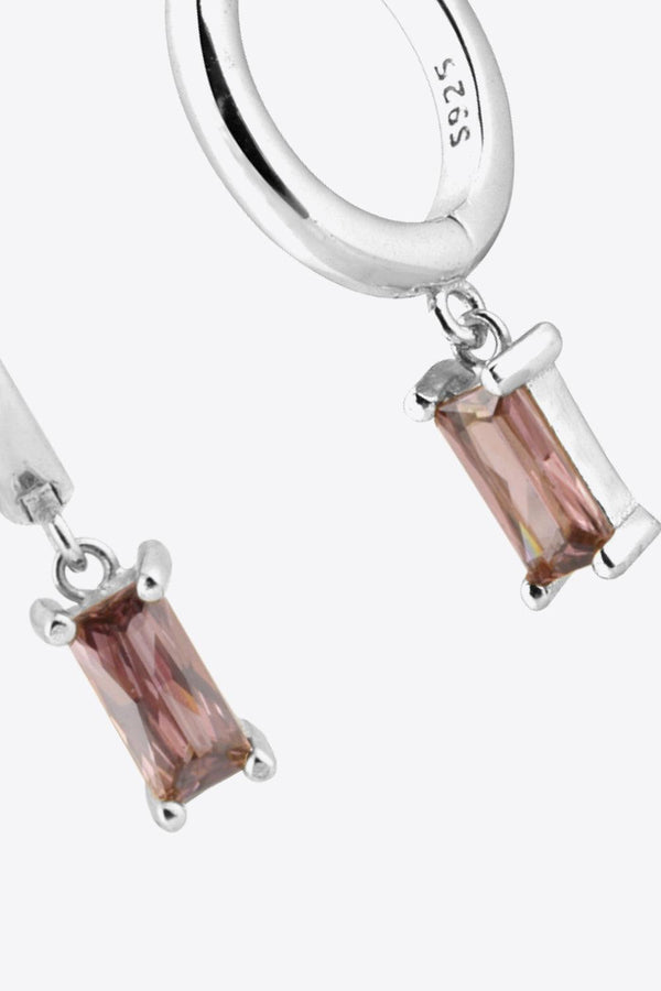 Zircon Huggie Drop Earrings - Crazy Like a Daisy Boutique