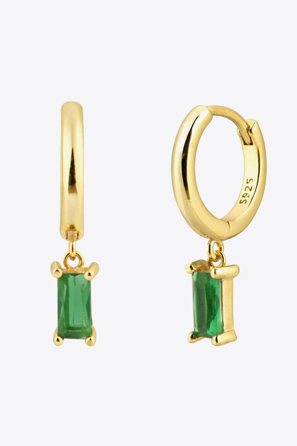 Zircon Huggie Drop Earrings - Crazy Like a Daisy Boutique #