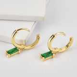 Zircon Huggie Drop Earrings - Crazy Like a Daisy Boutique #