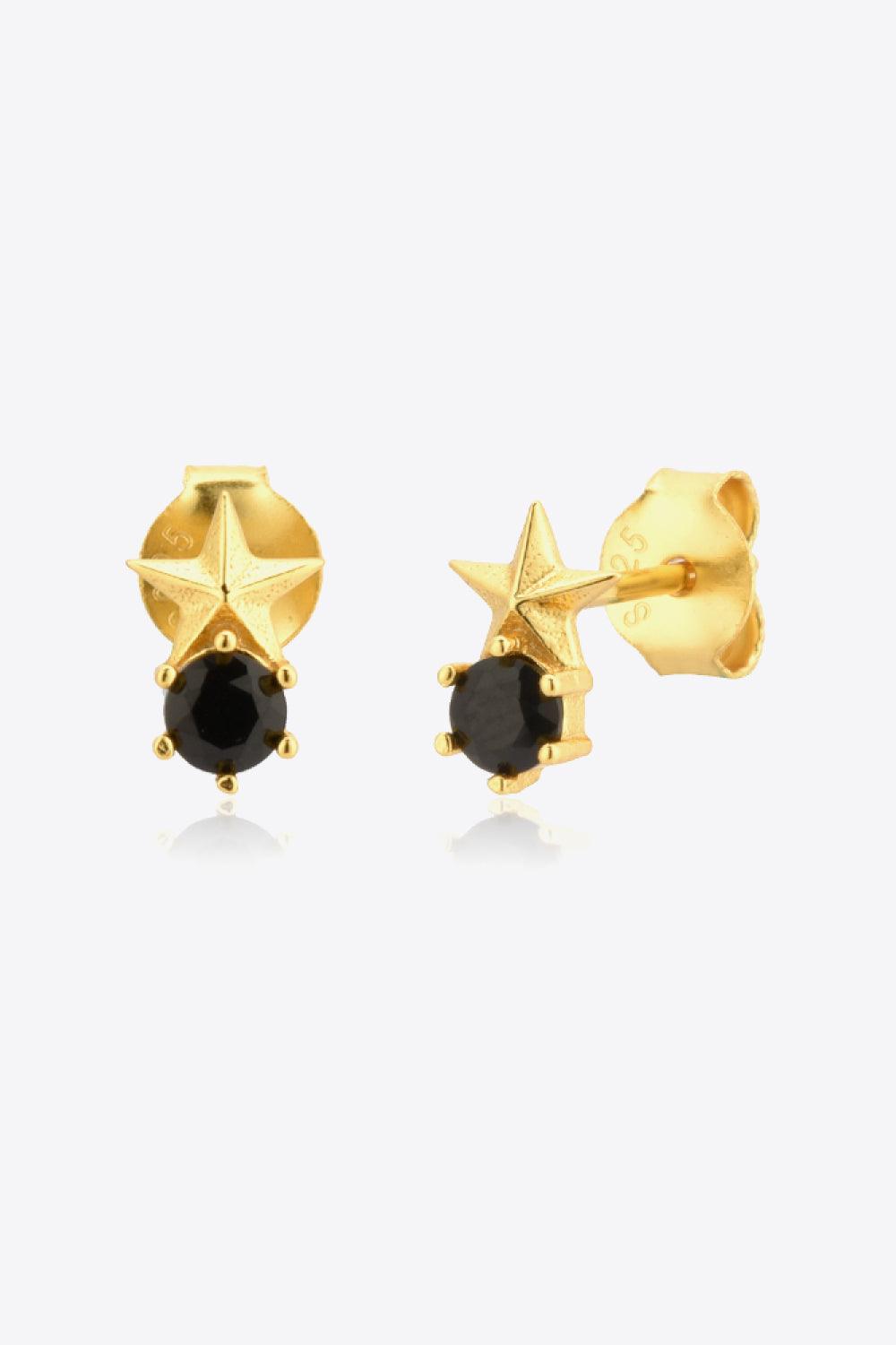 Zircon Star Stud Earrings - Crazy Like a Daisy Boutique