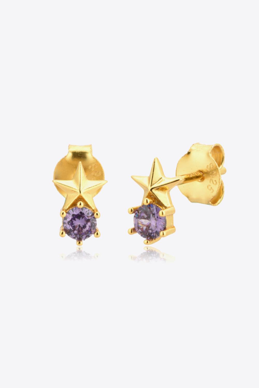 Zircon Star Stud Earrings - Crazy Like a Daisy Boutique