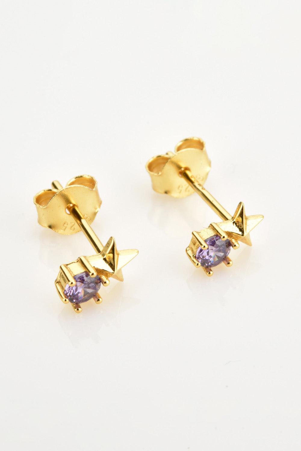 Zircon Star Stud Earrings - Crazy Like a Daisy Boutique